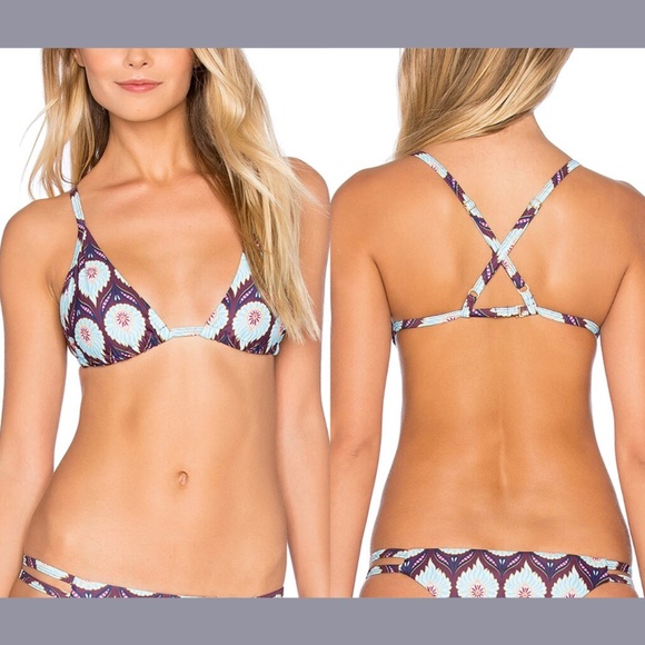 NEW Tavik [ Large ] Vivienne Bikini Top + Jayden Bottom in Monaco Merlot #T669‎ - Picture 2 of 15